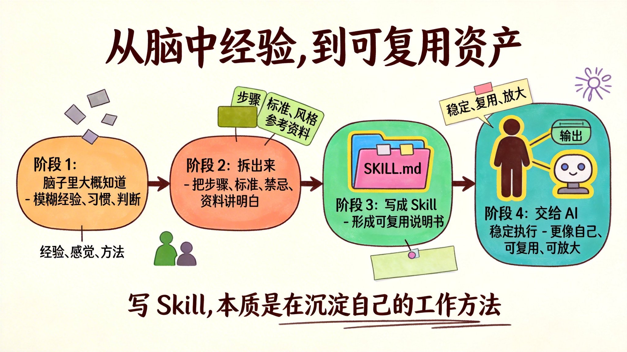 别再迷信所谓的神级提示词了，写好一个 Skill，比 100 条提示词更值钱！ 配图 4