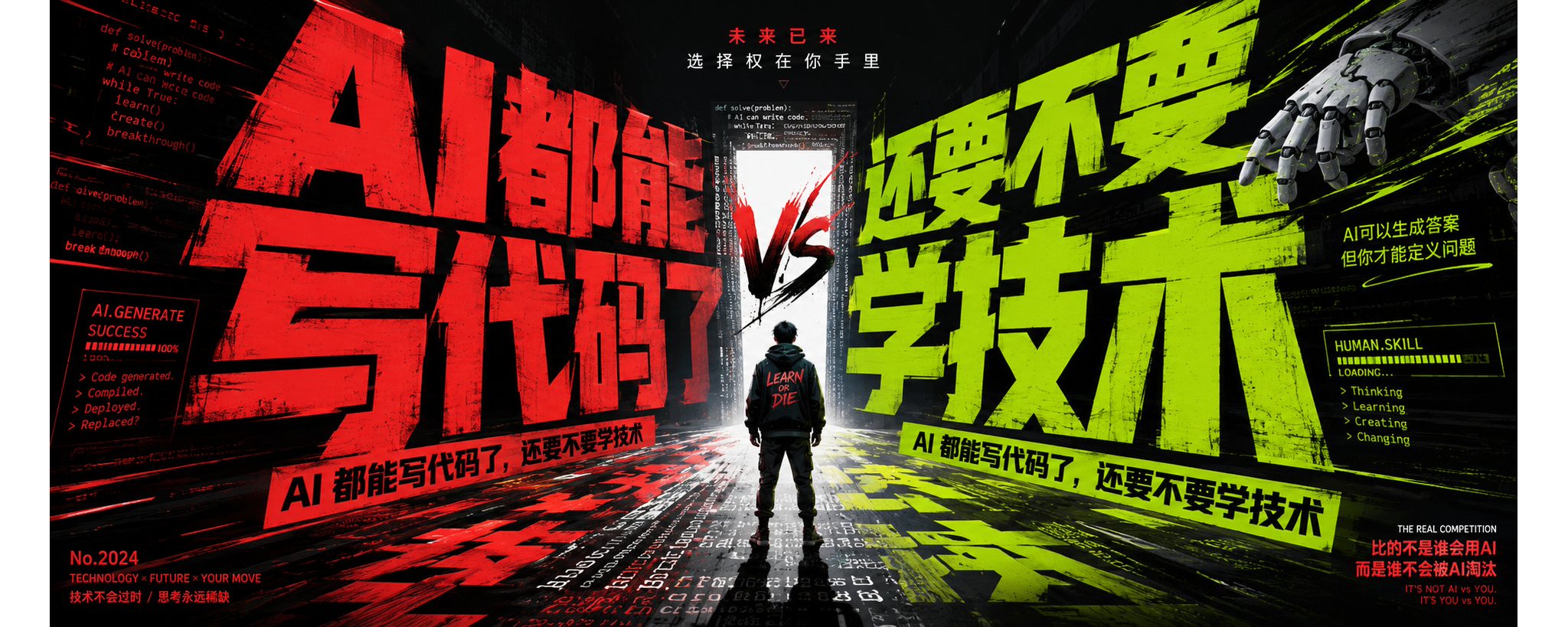 AI 都能写代码了，还要不要学技术