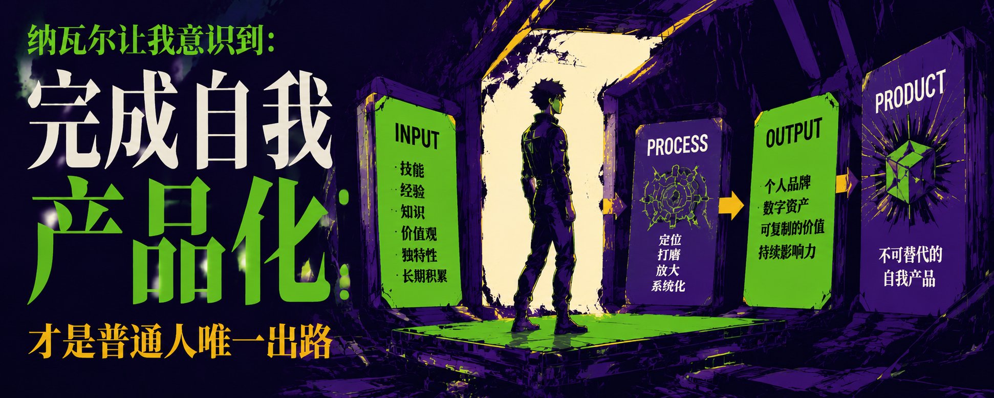 纳瓦尔让我意识到：完成自我产品化才是普通人唯一出路