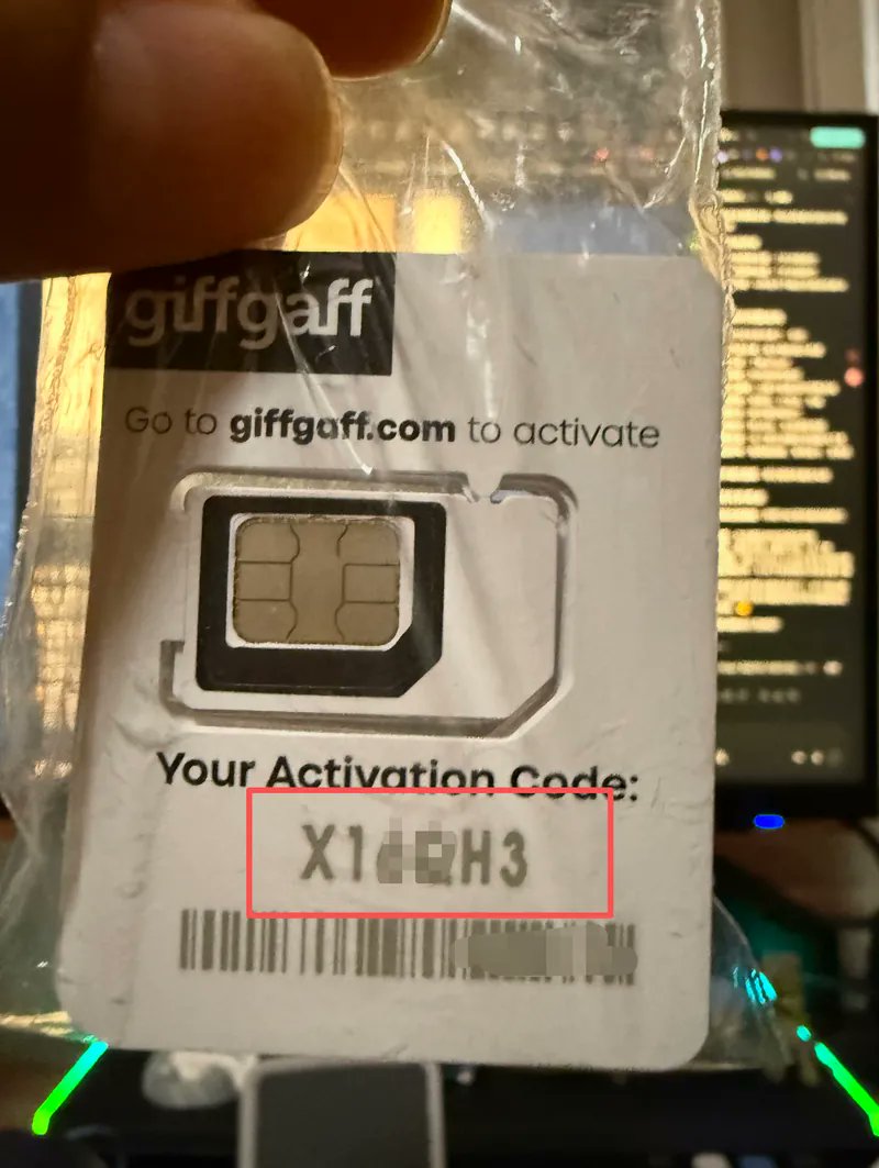 Giffgaff 英国手机卡新手完全指南（购买+激活+充值全流程） 配图 7