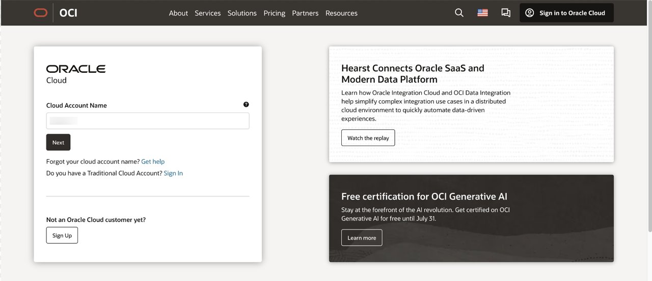 Oracle Cloud payment verification screenshot
