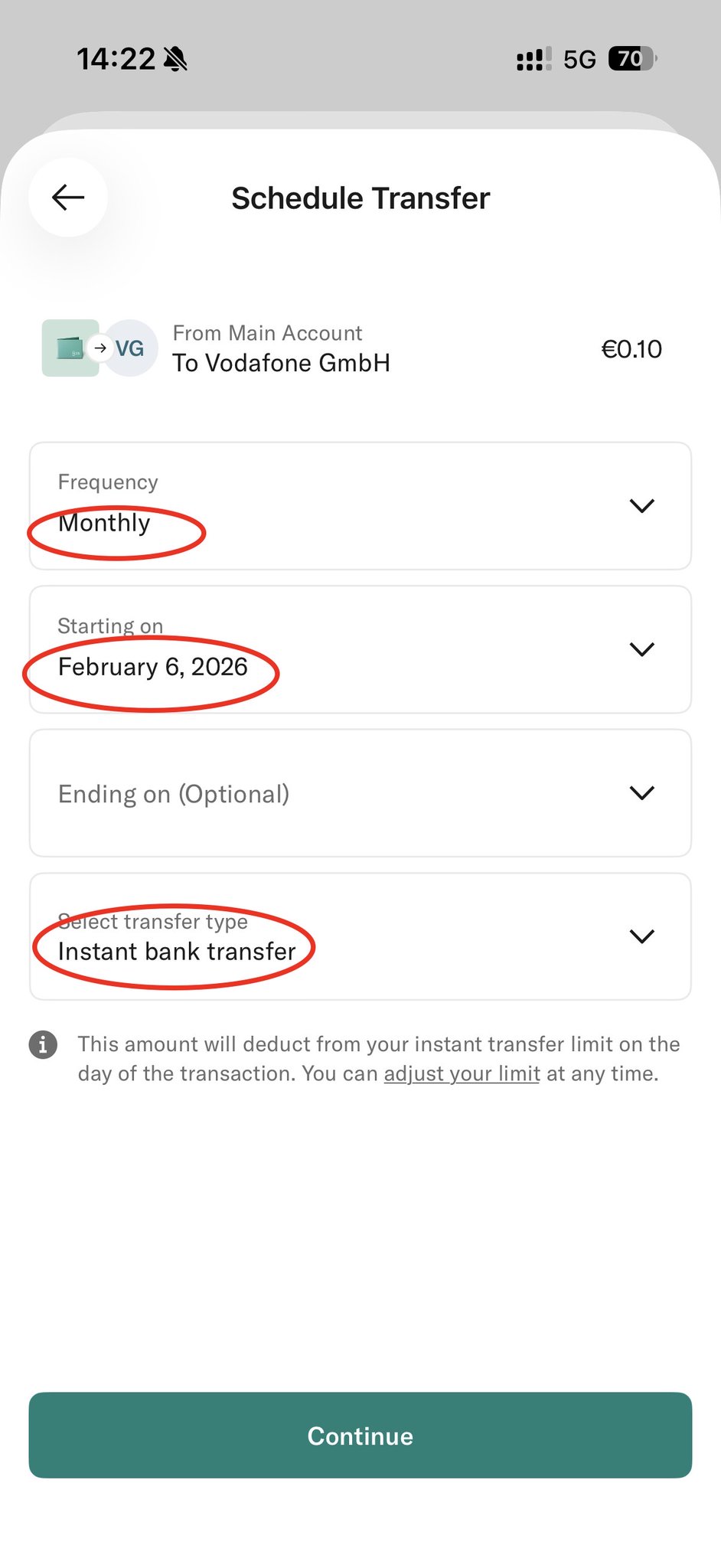 实操教程 ｜ 德国 Vodafone eSIM 通过N26实现低成本自动保号，每年仅需0.12欧元 配图 6