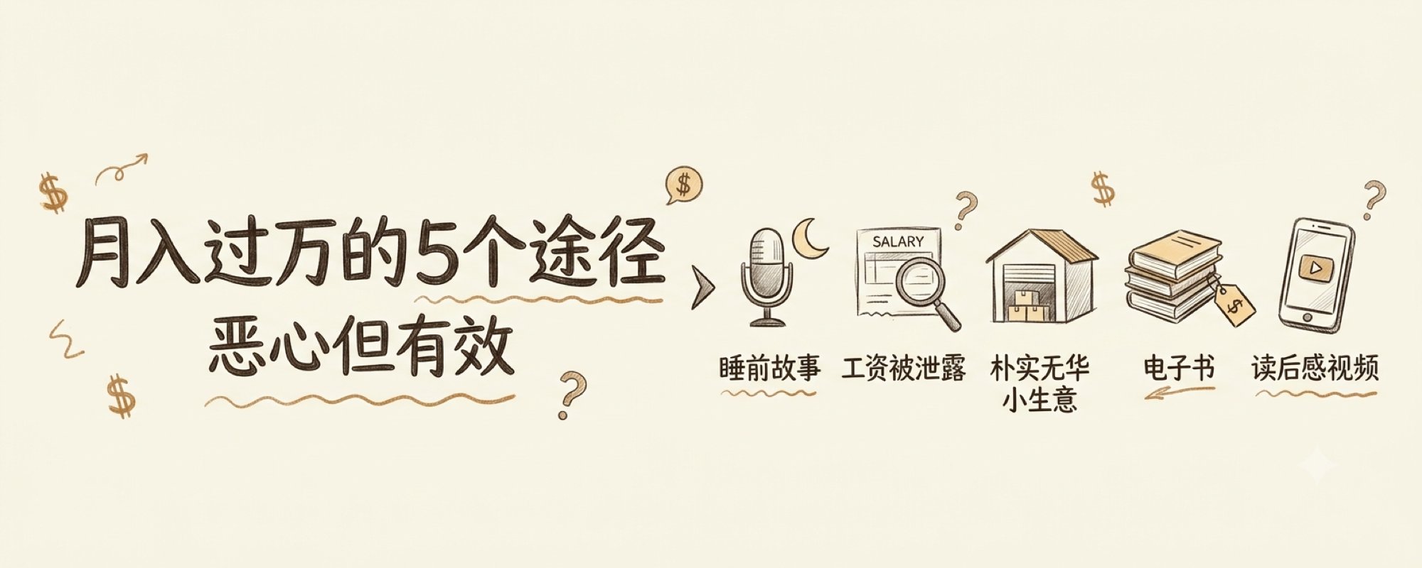 方法很恶心，却能月入过万的5个途径