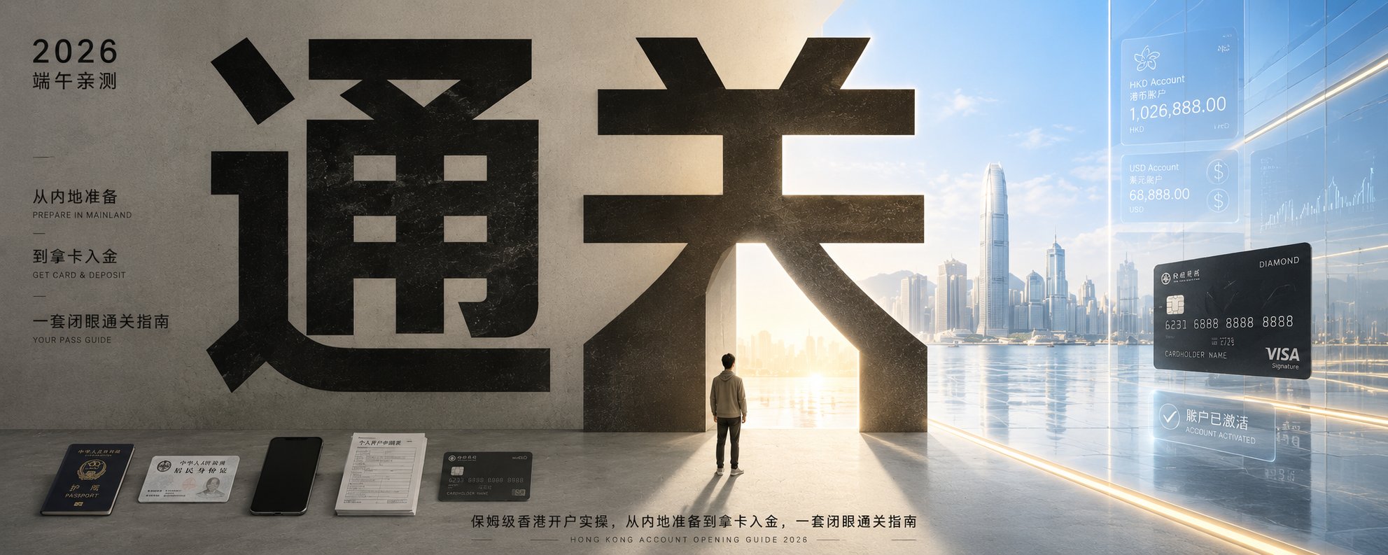 《2026端午亲测：保姆级香港开户实操，从内地准备到拿卡入金，一套闭眼通关指南》